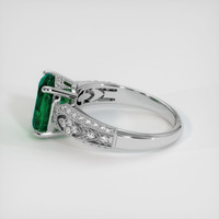 3.75 Ct. Emerald Ring, 18K White Gold 4