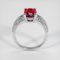 3.02 Ct. Ruby Ring, 18K White Gold 3