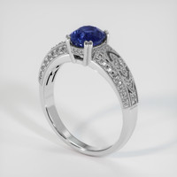 1.74 Ct. Sapphire Ring, 18K White Gold 2