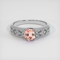 1.54 Ct. Sapphire Ring, 18K White Gold 1