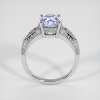 2.13 Ct. Bluish Purple Sapphire Ring, 18K White Gold 3