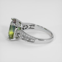 5.01 Ct. Bi Color Sapphire Ring, 18K White Gold 4