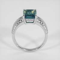 3.08 Ct. Bi Color Sapphire Ring, 18K White Gold 3