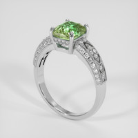 2.25 Ct. Bi Color Sapphire Ring, 18K White Gold 2