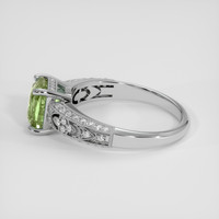 2.25 Ct. Bi Color Sapphire Ring, 18K White Gold 4