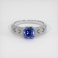 1.40 Ct. Sapphire Ring, 18K White Gold 1