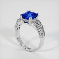 5.06 Ct. Blue Sapphire Ring, 18K White Gold 2