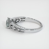 1.15 Ct. Sapphire Ring, 18K White Gold 4