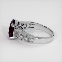 4.30 Ct. Purple Sapphire Ring, 18K White Gold 4