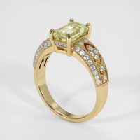 2.42 Ct. Yellow Sapphire Ring, 10K Yellow Gold 2