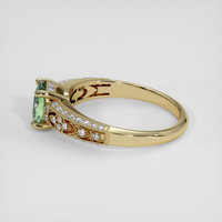 1.05 Ct. Yellowish Green Sapphire Ring, 10K Yellow Gold 4