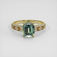 2.63 Ct. Bi Color / Parti Sapphire Ring, 10K Yellow Gold 1