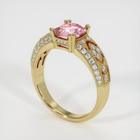 2.07 Ct. Padparadscha Sapphire Ring, 14K Yellow Gold 2