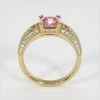 2.07 Ct. Padparadscha Sapphire Ring, 14K Yellow Gold 3
