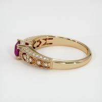 0.61 Ct. Ruby Ring, 14K Yellow Gold 4