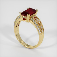 2.48 Ct. Ruby Ring, 14K Yellow Gold 2