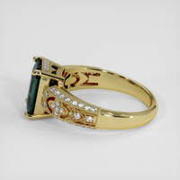 2.61 Ct. Greenish Blue Sapphire Ring, 14K Yellow Gold 4