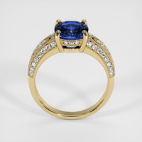 2.34 Ct. Blue Sapphire Ring, 14K Yellow Gold 3