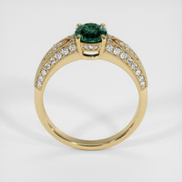 1.10 Ct. Bluish Green Sapphire Ring, 14K Yellow Gold 3