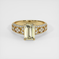 2.42 Ct. Yellow Sapphire Ring, 14K Yellow Gold 1