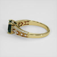 1.36 Ct. Bluish Green Sapphire Ring, 14K Yellow Gold 4