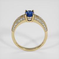 0.94 Ct. Blue Sapphire Ring, 14K Yellow Gold 3