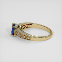 0.94 Ct. Blue Sapphire Ring, 14K Yellow Gold 4