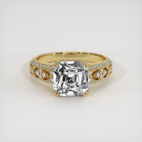2.75 Ct. White Sapphire Ring, 14K Yellow Gold 1