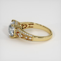 2.75 Ct. White Sapphire Ring, 14K Yellow Gold 4