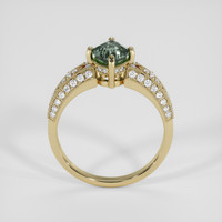 1.22 Ct. Green Sapphire Ring, 14K Yellow Gold 3