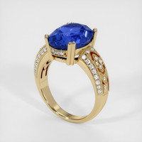 7.62 Ct. Sapphire Ring, 18K Yellow Gold 2