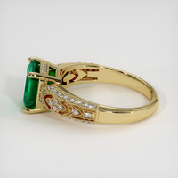 1.52 Ct. Emerald Ring, 18K Yellow Gold 4