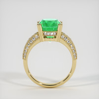 4.62 Ct. Emerald Ring, 18K Yellow Gold 3