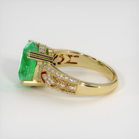 4.62 Ct. Emerald Ring, 18K Yellow Gold 4