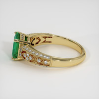 1.41 Ct. Emerald Ring, 18K Yellow Gold 4