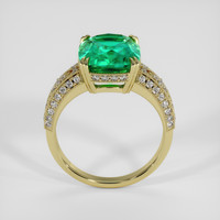 4.94 Ct. Emerald Ring, 18K Yellow Gold 3