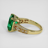 4.94 Ct. Emerald Ring, 18K Yellow Gold 4