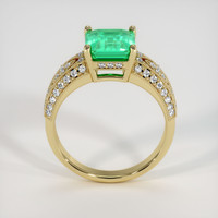 2.09 Ct. Emerald Ring, 18K Yellow Gold 3