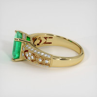 2.09 Ct. Emerald Ring, 18K Yellow Gold 4