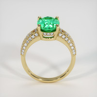 2.01 Ct. Emerald Ring, 18K Yellow Gold 3