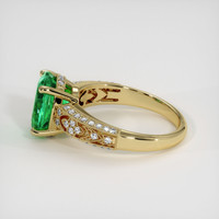 2.01 Ct. Emerald Ring, 18K Yellow Gold 4