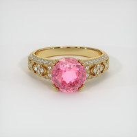 3.09 Ct. Sapphire Ring, 18K Yellow Gold 1