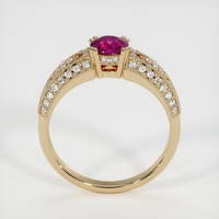 0.61 Ct. Ruby Ring, 18K Yellow Gold 3