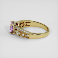 1.30 Ct. Purple Sapphire Ring, 18K Yellow Gold 4