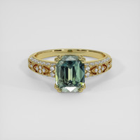 2.63 Ct. Bi Color / Parti Sapphire Ring, 18K Yellow Gold 1