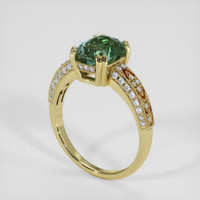 2.63 Ct. Bi Color / Parti Sapphire Ring, 18K Yellow Gold 2