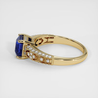1.66 Ct. Blue Sapphire Ring, 18K Yellow Gold 4