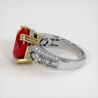 7.99 Ct. Ruby Ring, 14K Yellow & White 4