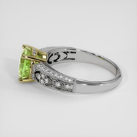 2.89 Ct. Greenish Yellow Sapphire Ring, 14K Yellow & White 4