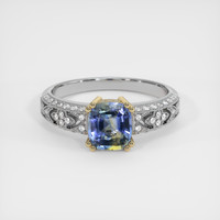 1.56 Ct. Bi Color Sapphire Ring, 14K Yellow & White 1
